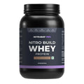 Nutrabay Pro Nitro Build Whey Protein Powder - 1kg, Milk Chocolate | 30g Protein, 3g Creatine, 6.6g BCAA | Easy to Diges