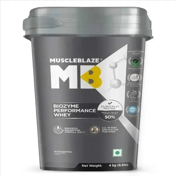 MUSCLEBLAZE BIOZYME PERFORMANCE WHEY PROTEIN FREE DELIVERY