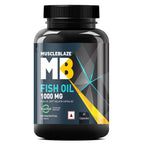 MuscleBlaze Omega 3 Fish Oil, 60 Capsules | 1000mg Omega 3 With 180mg EPA & 120mg DHA