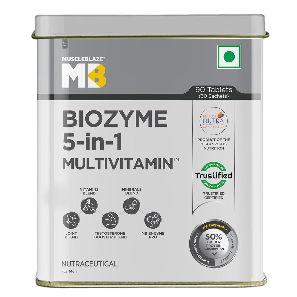MuscleBlaze Biozyme Daily Multivitamin, 90 Tablets