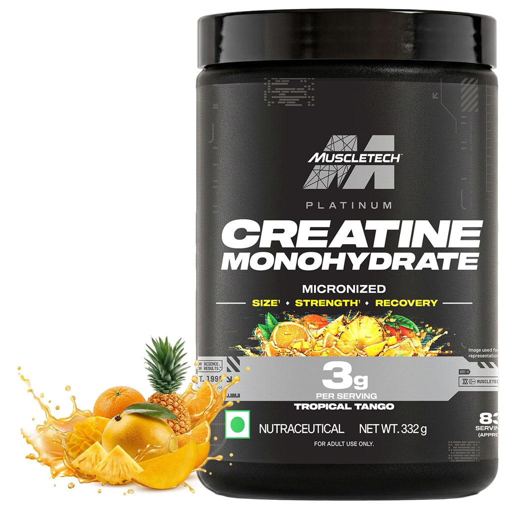 MuscleTech Platinum Creatine Micronized Powder | 83 Servings, Citrus Blast