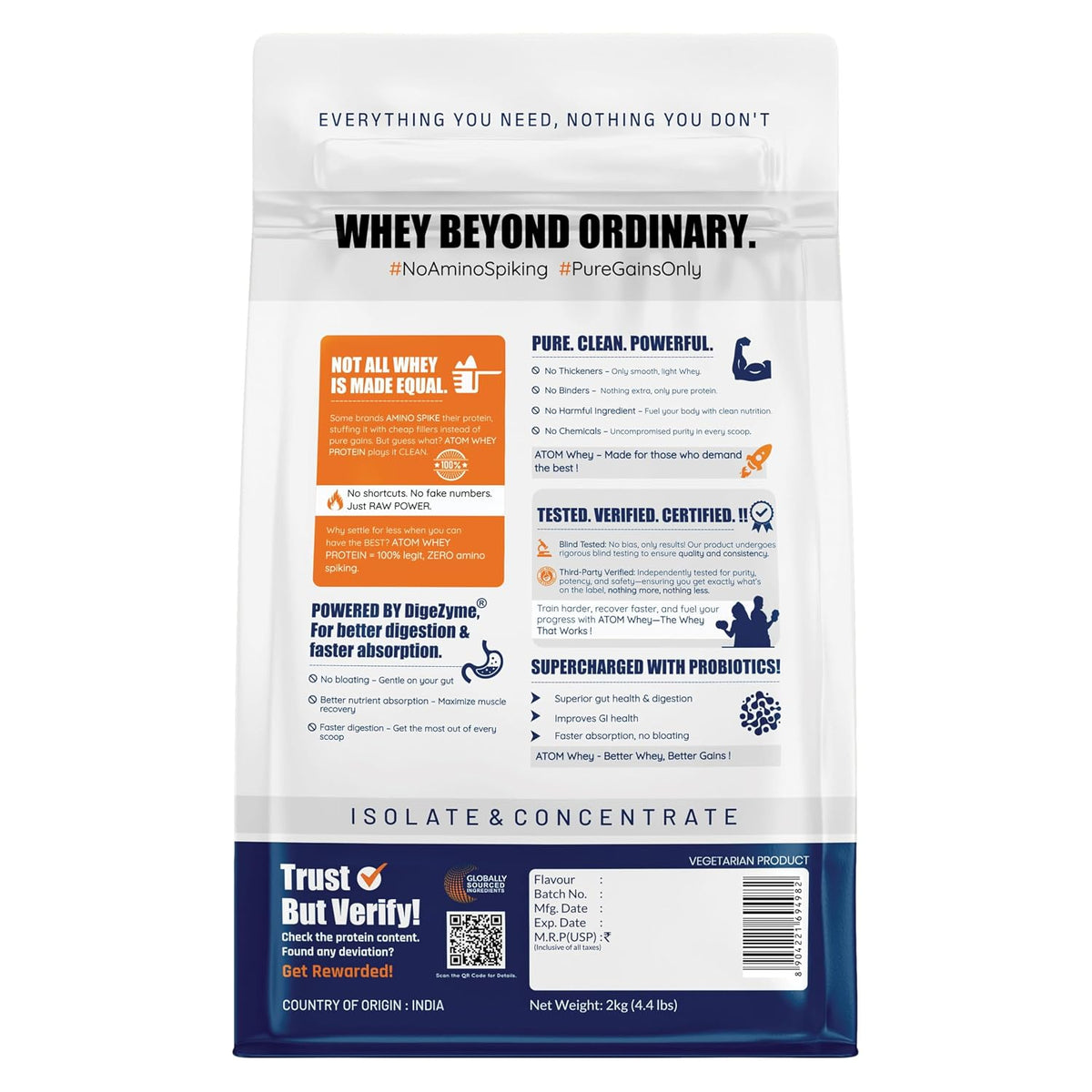 AS-IT-IS ATOM Whey Protein 2kg