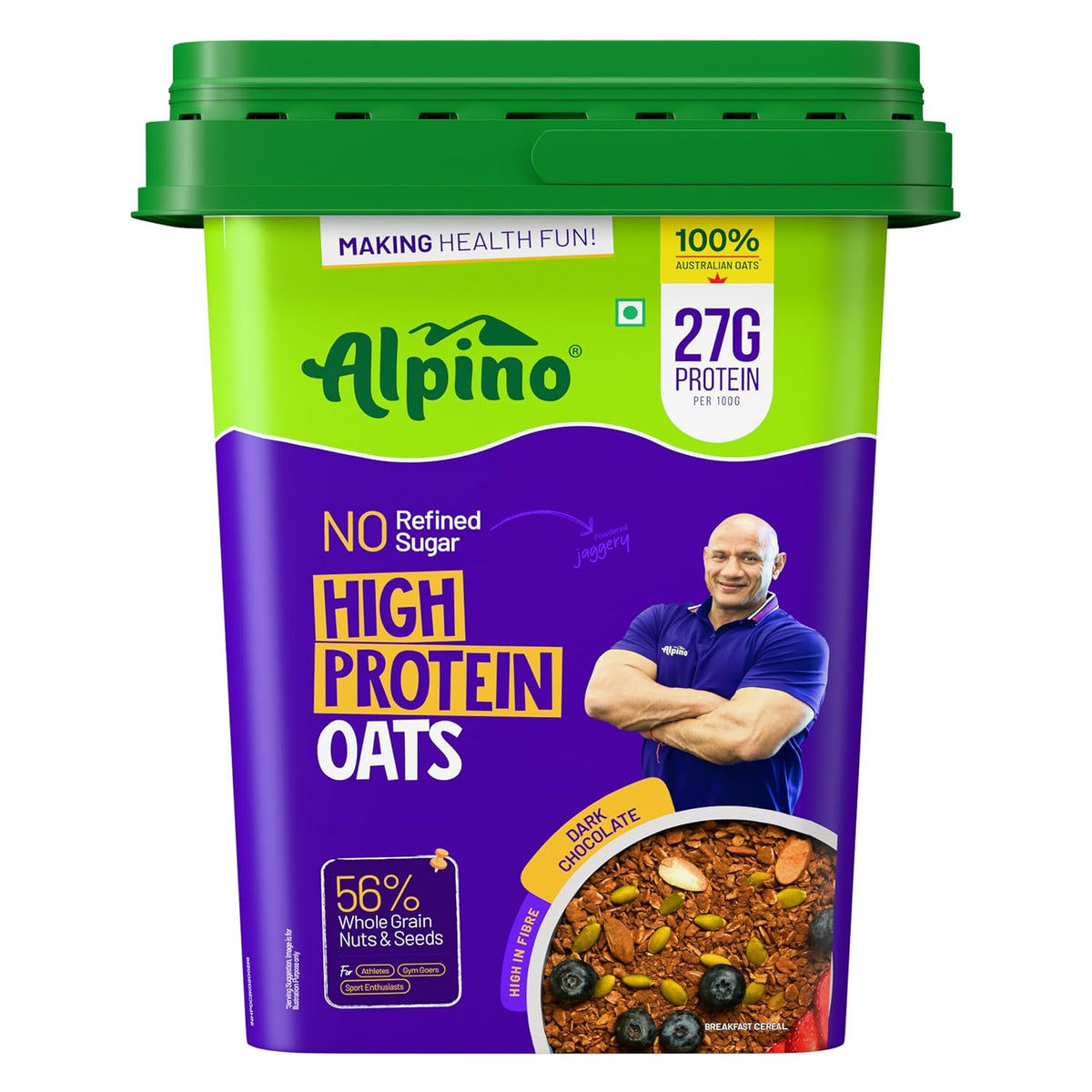 ALPINO 27% High Protein Oats Dark Chocolate 2 kg