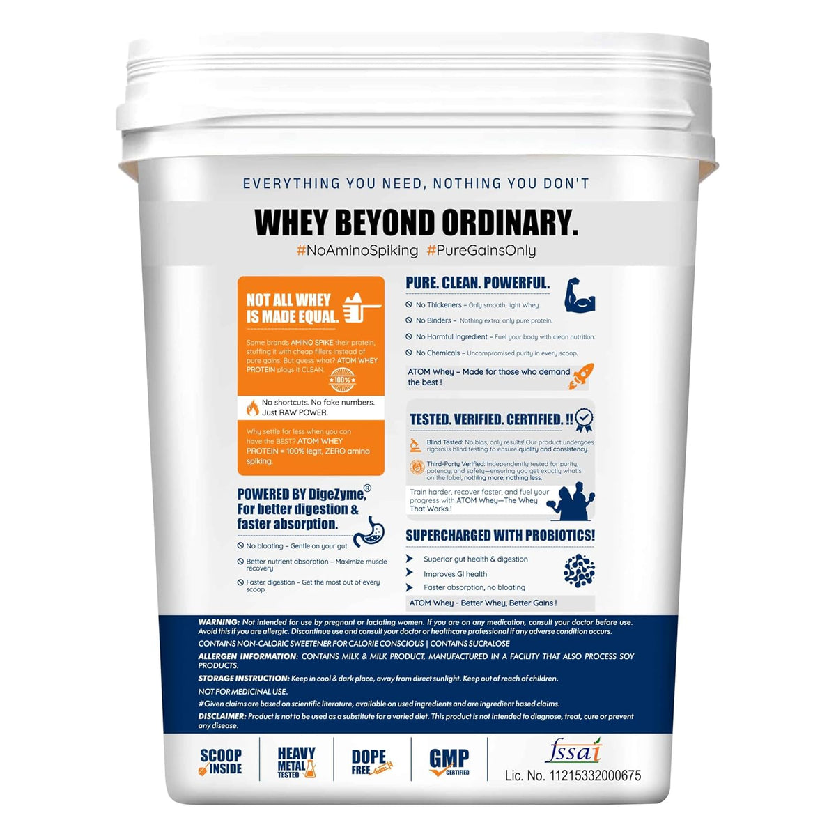 AS-IT-IS ATOM Whey Protein 4kg
