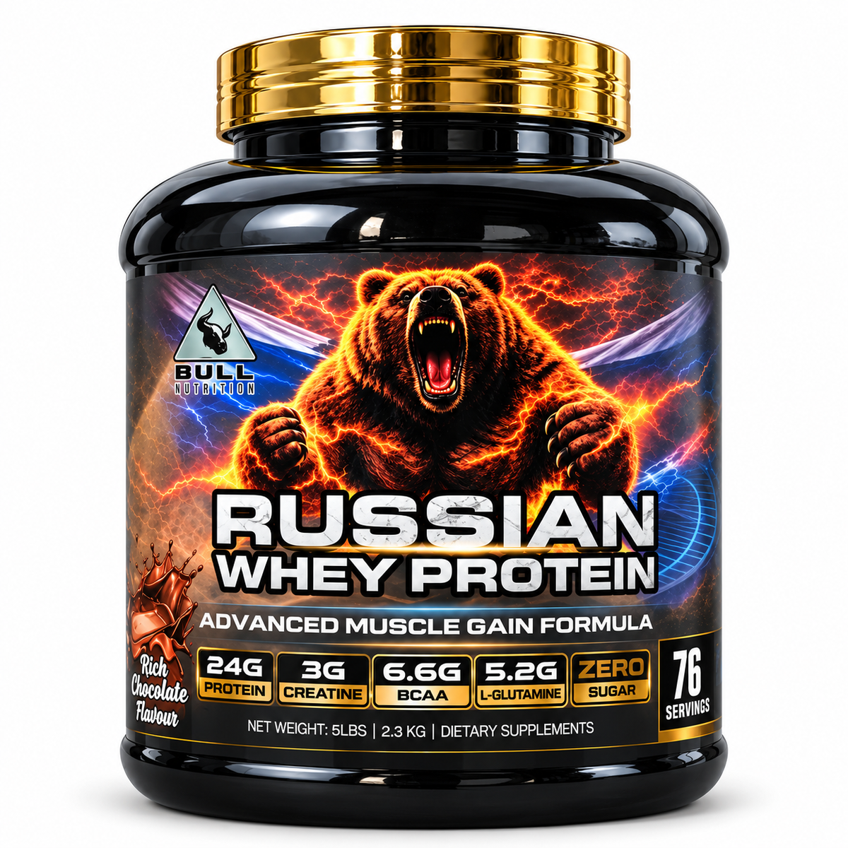 BULL NUTRITION RUSSIAN WHEY PROTEIN 2.3 KG