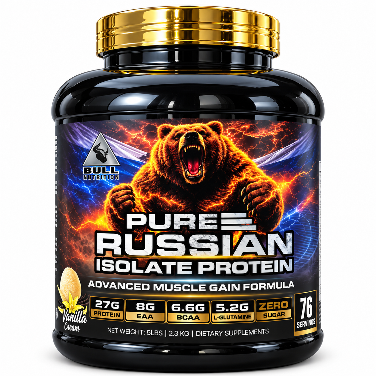 BULL NUTRITION RUSSIAN ISOLATE PROTEIN 2.3 KG