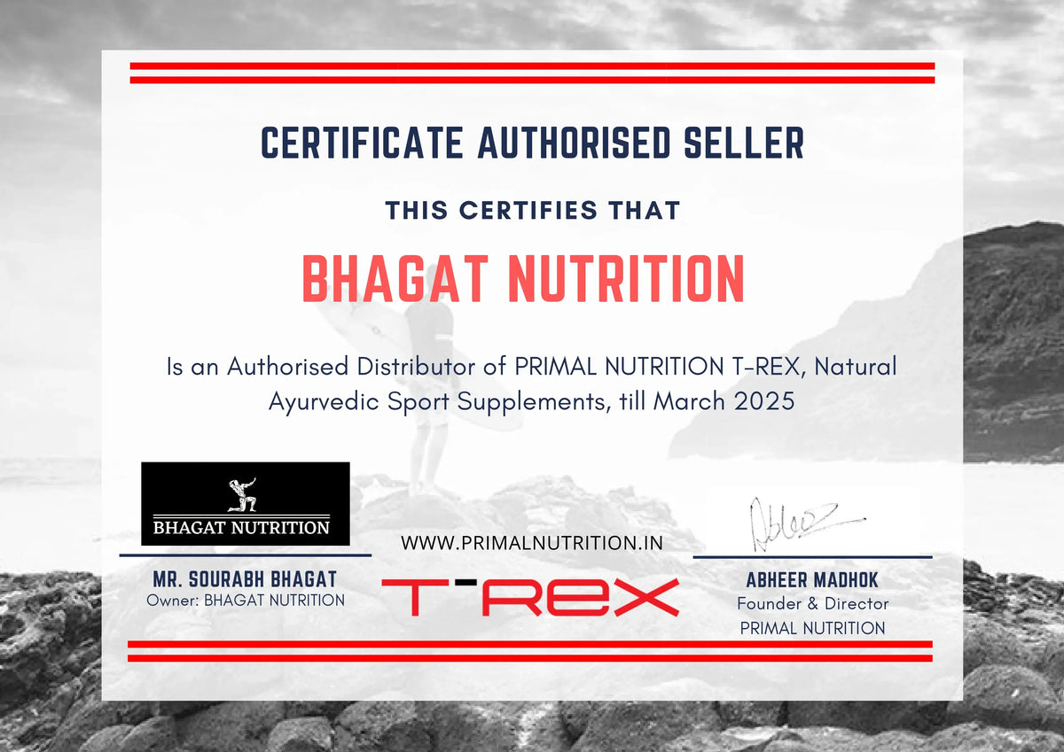 Bhagat Nutrition certificate