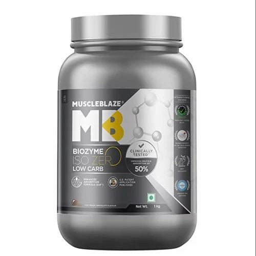 MUSCLEBLAZE BIOZYME ISO-ZERO ZERO CARBS 1KG (FREE DELIVERY)