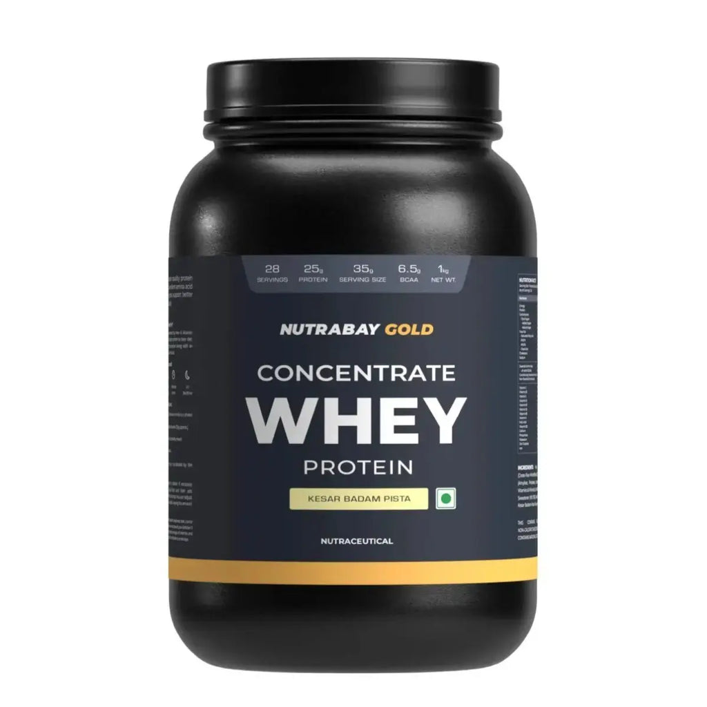 Nutrabay Gold 100% Whey Protein Concentrate - 1 Kg