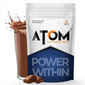 AS-IT-IS Nutrition ATOM PWR Whey Protein with Enzymes, 24g Protein, 11g EAA, Lean Muscle Gains & Rapid Recovery, Easy Di