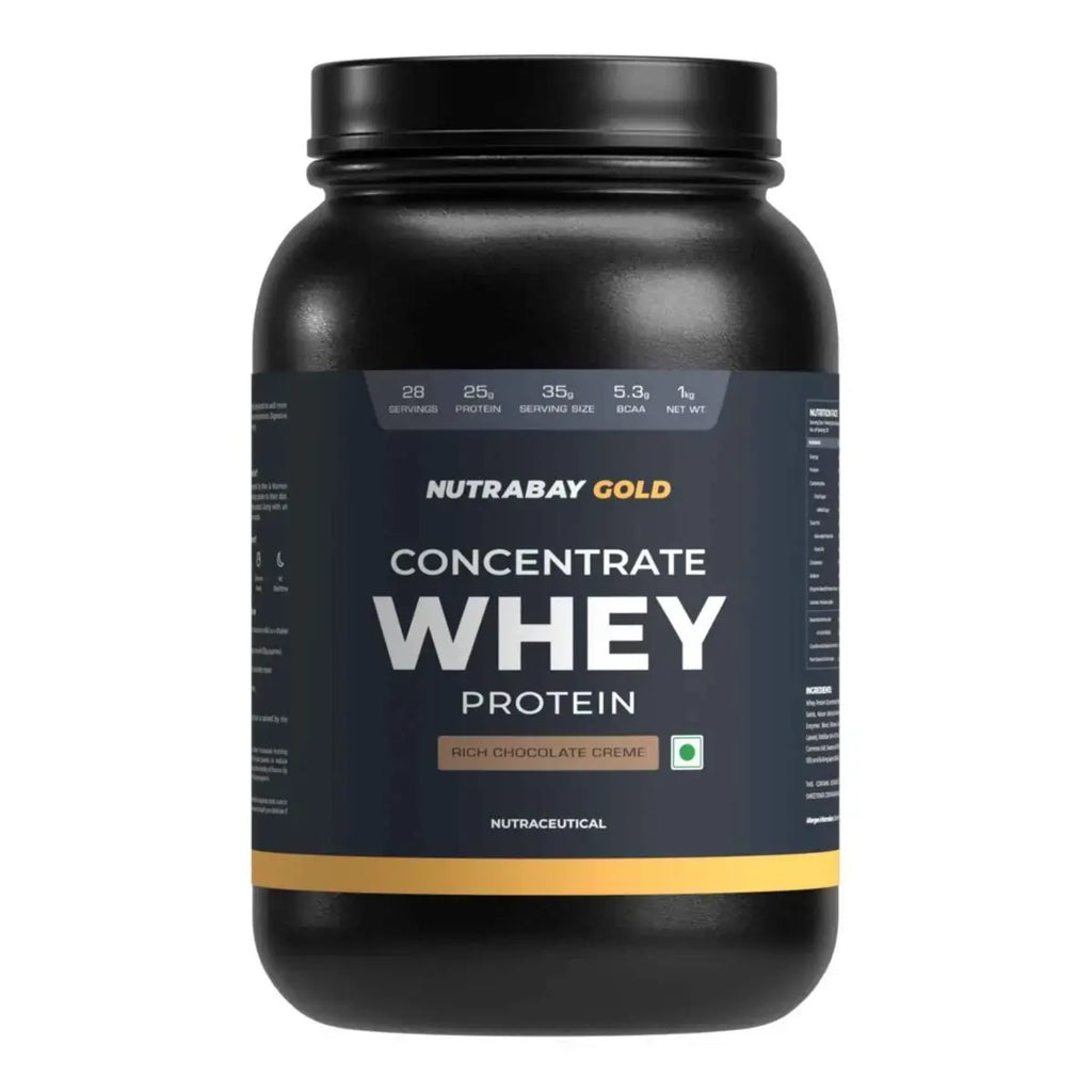Nutrabay Gold 100% Whey Protein Concentrate - 1 Kg