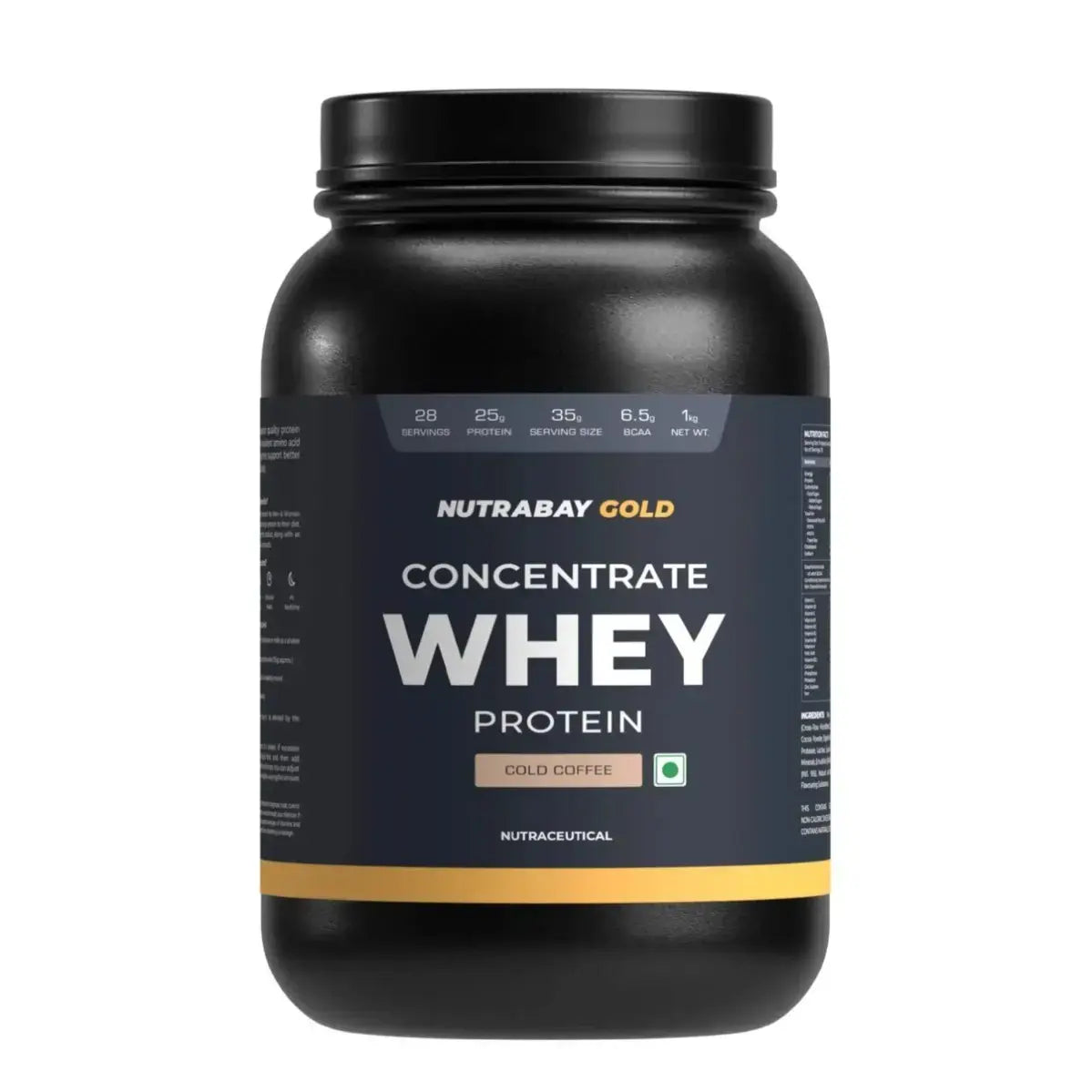 Nutrabay Gold 100% Whey Protein Concentrate - 1 Kg