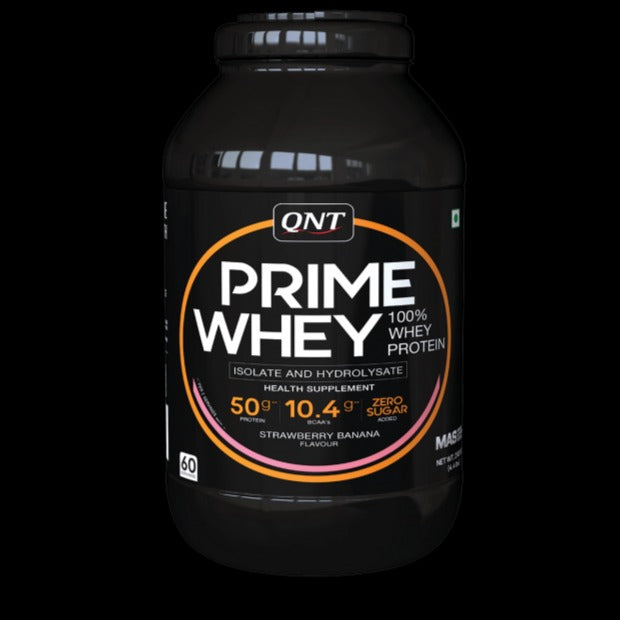 QNT Prime Whey Protein Powder | 2 Kg | Triple Blend of Whey Protein Isolate, Concentrate & hydrolysate