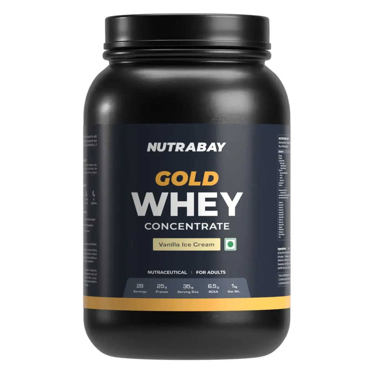 Nutrabay Gold 100% Whey Protein Concentrate - 1 Kg