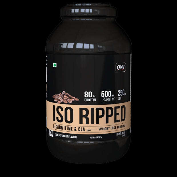 QNT ISO Ripped Whey Protein Isolate Powder | With L-Carnitine & CLA | 32g Pure Whey Isolate per Serving | Supports Lean