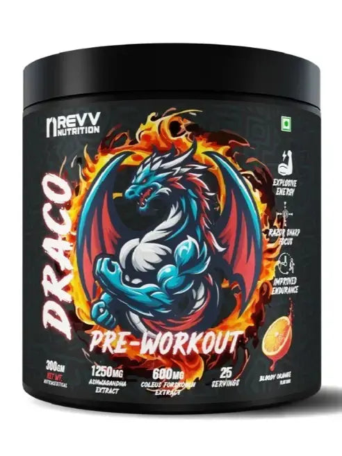 DRACO Pre-Workout – Extreme Energy & Muscle Pump | 25 servings